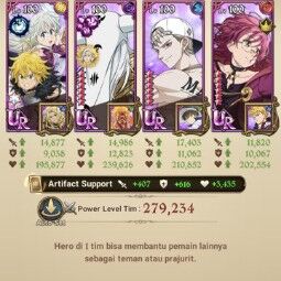 Asia |3.5M CC| 8UR + Collab TOG + 117 Gems (EliMeli3/6,Lancelot,Thor2/6,Escanor,Arthur4/6 & etc) |Unlinked| CheckSS (SDS1354) 3